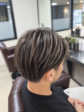 サロンアンドスパ ピュア 坂戸店(salon＆spaPURE) 脱白髪染め　メンズハイライト×白髪ぼかし