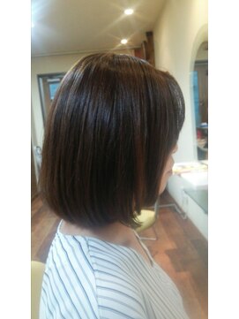 ヘアールーム ダリア(Hair Room DAHLIA) アッシュ×ベージュミディアムボブ