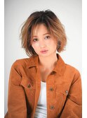 くせ毛風レイヤーボブ