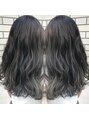 アグ ヘアー ローグ 四条烏丸店(Agu hair rogue)&nbsp;バレイヤージュグラデーション#グレージュ#ツヤ#透明感