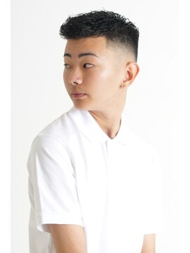 にもう 好印象アップバングスタイルアイロンパーマフェードNK3