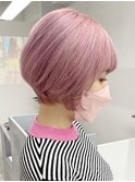 ハイピンクショート☆[新宿駅/ショコラベージュ/ベビーバング]