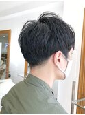 MEN'S HAIR  センターパート ツイストスパイラル コンマヘア