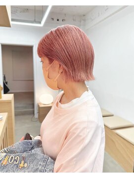 バド(bado) コーラルピンクベージュボブ