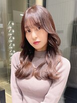 アイティー バイ アルバム 中野店(IT by ALBUM)&nbsp;韓国ヘアくびれ巻き_チェリーブラウンフェミニンロング_29079