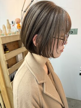 キューズ クラブ(cuz KLUB) 【cuzKLUB 】ハイライト×切りっぱなしボブ【池袋】