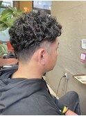 刈り上げ×パーマ