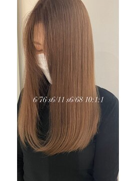 ミリ 久留米(miri..) MASA ブリーチ ケアブリーチ くすみブラウン ロング 久留米