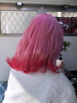 ヴェルデ(Verde)&nbsp;ピンクデザインカラー ブリーチ ダブルカラー ハイトーンカラー