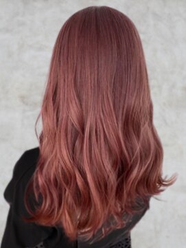 ルシードスタイル アウラ 松戸市五香(LUCIDO STYLE Aura) 20代30代　赤髪　レディッシュ　 英国風ロング