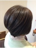 透明感×立体感 30代40代大人可愛いアースカラーボブパーマ