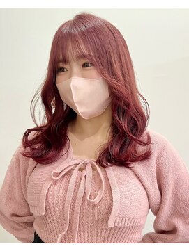 サクラ オモテサンドウ(SAKURA) くすみピンク/ブリーチカラー/ダブルカラー/表参道