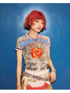 天神美容室 【KASUMI天神美容室】レッドカラー×レイヤー