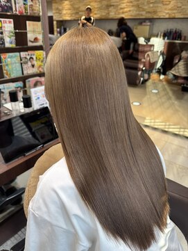 ファブ 千葉店(FaB) 【ブリーチなしダブルカラー×ミルクブラウン】