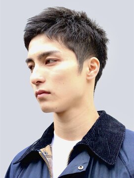 ハレ ヘアサロン(Hale hair salon) Haleブルーブラックニュアンスパーマスパイキーショートバーバー