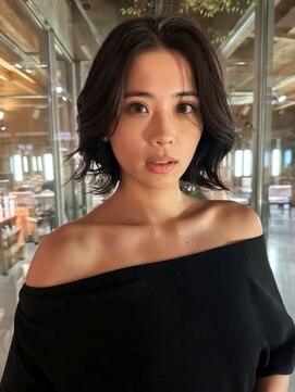 美容室 ビ フェスカ(B FESCA) 海外ボブ/フェザーレイヤー/ヘイリーボブ/暗めカラー/20代