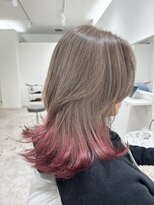 ハイネ(hyne)&nbsp;裾カラーピンク