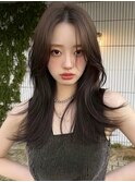 アッシュグレーレイヤーアッシュ20代30代40代韓国ヘア艶髪