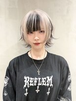 グロウ 渋谷(grow) ブラック×ホワイトウルフデザイン【かわい】
