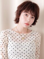 カバーヘア ブリス 志木南口駅前店(COVER HAIR bliss) ミルクブラウンブリーチなし小顔マレットウルフカット20代30代Z