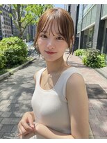 ロシェ 横浜店(loche)&nbsp;ワンホンヘア×夏のヘアアレンジ×ミルクブラウン横浜