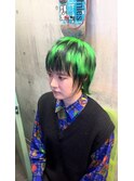 ニュアンスウルフリバースセンターパートニュアンスパーマ渋谷