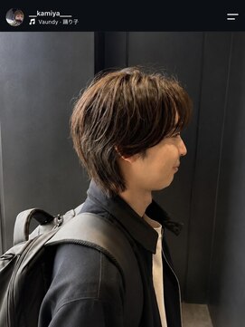 バディ 中野駅前店(BUDDY) 毛流れセンターパート【ニュアンスパーマ】