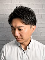 グレイスフルバーバー 新宿パークタワー店&nbsp;新宿理容室でメンズパーマx束間ビジネスショート