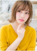 *mod's越谷*斜めバング★外ハネカジュアル小顔ボブa