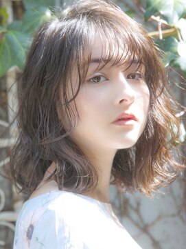 ロンド レグリーズ 立川(Lond leglise) ミニボブ/タッセルボブ/グレージュ/顔周り/フェイスレイヤー