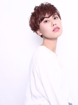 ピークアブー 表参道(PEEK-A-BOO) ナチュラルひし形デジタルパーマ毛先パーマことりベージュ