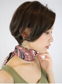 美シルエット◎丸みショートボブ/20代/30代/40代