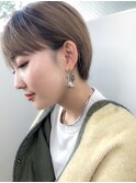 小顔×ピンクベージュ×ハイライトカラー×イルミナ×新宿