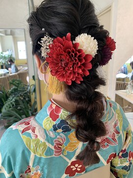 美容室 ダルテ(d'Arte) 編みおろしヘアアレンジ