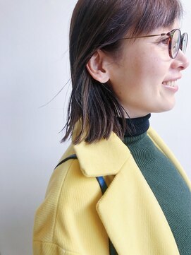 クエント(cuento) 切りっぱなしボブ×インナーカラー