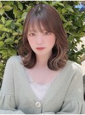 【韓国風×ミディアム】外ハネくびれカール