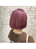 ニューヨークニューヨーク テラッソ姫路店(NYNY) 大人可愛い20代30代40代ピンク前下がりショートボブ丸みショート