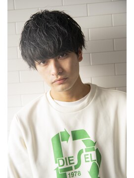 アイヴィ 表参道(IVY) 小久保Style☆波巻きハイライト束感ツーブロックマッシュパーマ