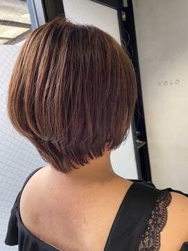 ヴォロ 佐賀(VoLo) 切りっぱなしボブ/美髪/ピンクブラウン[佐賀駅]