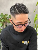 ザ マイル(The mile)&nbsp;スパイキーショートメンズカットフェードアッシュブラック