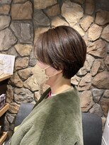 ラック(LUCK)&nbsp;切りっぱなし/エアリーロング/美髪/ピンクブラウン/丸みショート