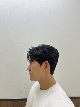 ステージ(STAGE) ダウンパーマ　韓国メンズヘア　カルマパーマ　センターパート