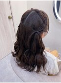 髪の毛リボン/心斎橋ヘアセット