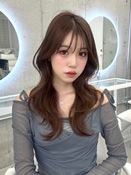 アイシー 表参道(ICY) トレンドレイヤーカット×ミルクティーブラウン ＊RINA