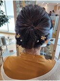 お呼ばれヘアアレンジ/ボブ/函館