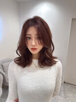 ロンド レア 天神大名店(Lond Le’a)&nbsp;デザインカラー/レイヤーカット/ウェットヘア/オリーブベージュ