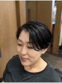 刈り上げツーブロックショートボブ