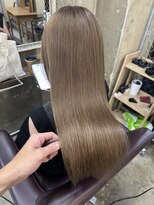 ヘアカロン 熊本本店(Hair CALON) ミルクティーベージュ/ブリーチなしハイトーンカラー