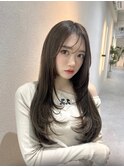 髪質改善＊毛先ワンレンオリーブグレージュ＊【Zina宮益坂】