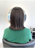 ミディアム切りっぱなしボブ♪@20代30代40代